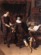 KEYSER, Thomas de Constantijn Huygens and his Clerk g USA oil painting artist